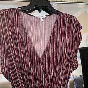 • BCBGeneration • v neck striped romper